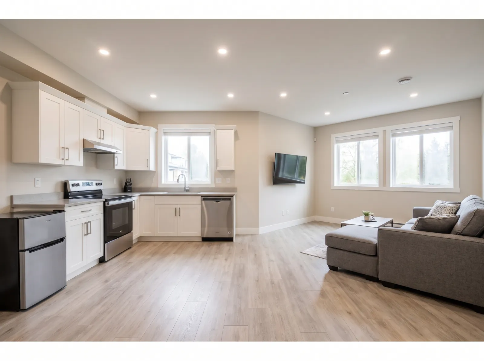 Basement suite with the Snaptolist finish
